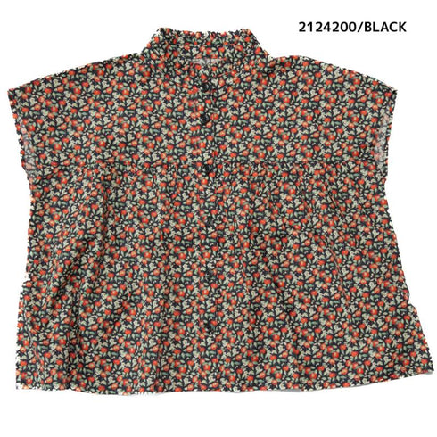 【130~150】 ギンガムローンガーリーブラウス ★2124200j★キッズサイズ 子供服